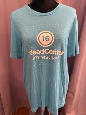 Bella Canvas Light Blue DeadCenter Film Festival Tee